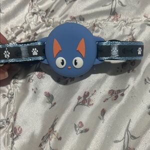 Cat Pet Collar with AirTag Holder Adjustable Band